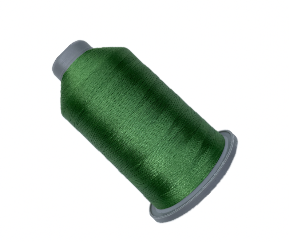Glitz Trilobal 100% Polyester Embroidery Thread 40 Wt 5500 Yard (Green)