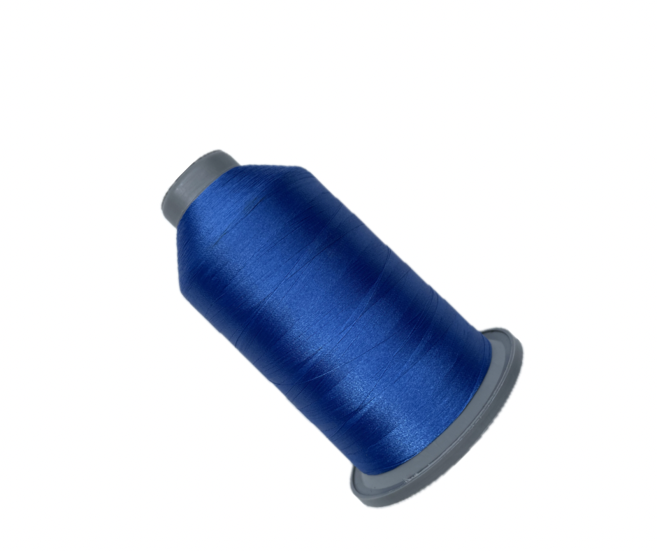 Glitz Trilobal 100% Polyester Embroidery Thread 40 Wt 5500 Yard (Blue)