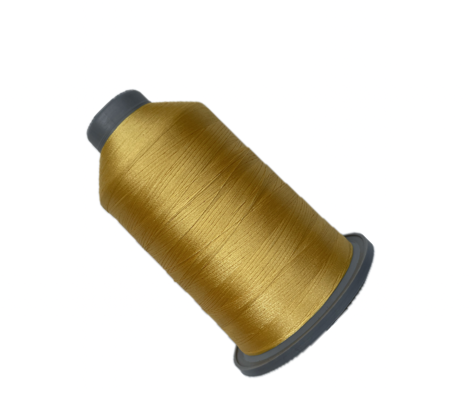 Glitz Trilobal 100% Polyester Embroidery Thread 40 Wt 5500 Yard (Yellow)